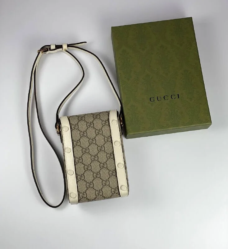 Gucci Horsebit 1955 mini bag white