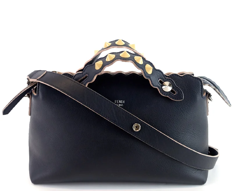 By The Way Studded Scallop Medium Calf Leather Bag