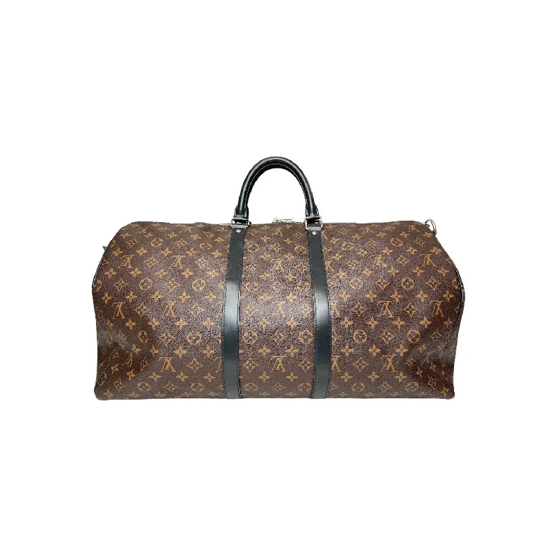 Louis Vuitton Monogram Macassar Keepall Bandoulière 55