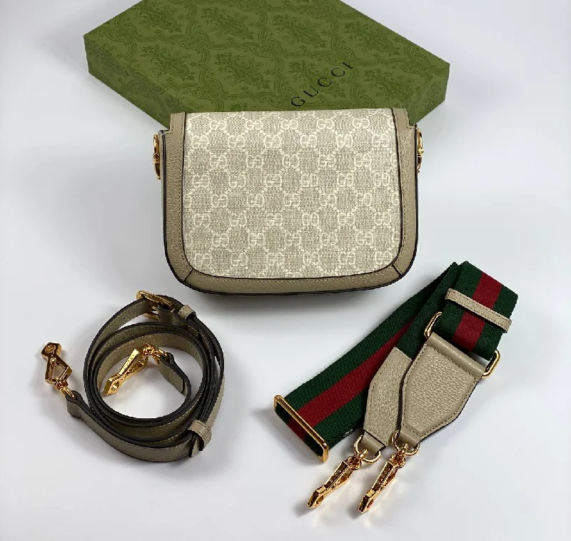 Gucci Horsebit 1955 shoulder bag white