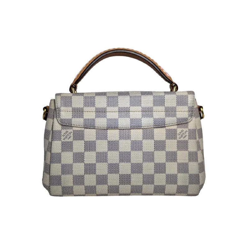 Louis Vuitton Damier Azur Braided Croisette Rose Bag