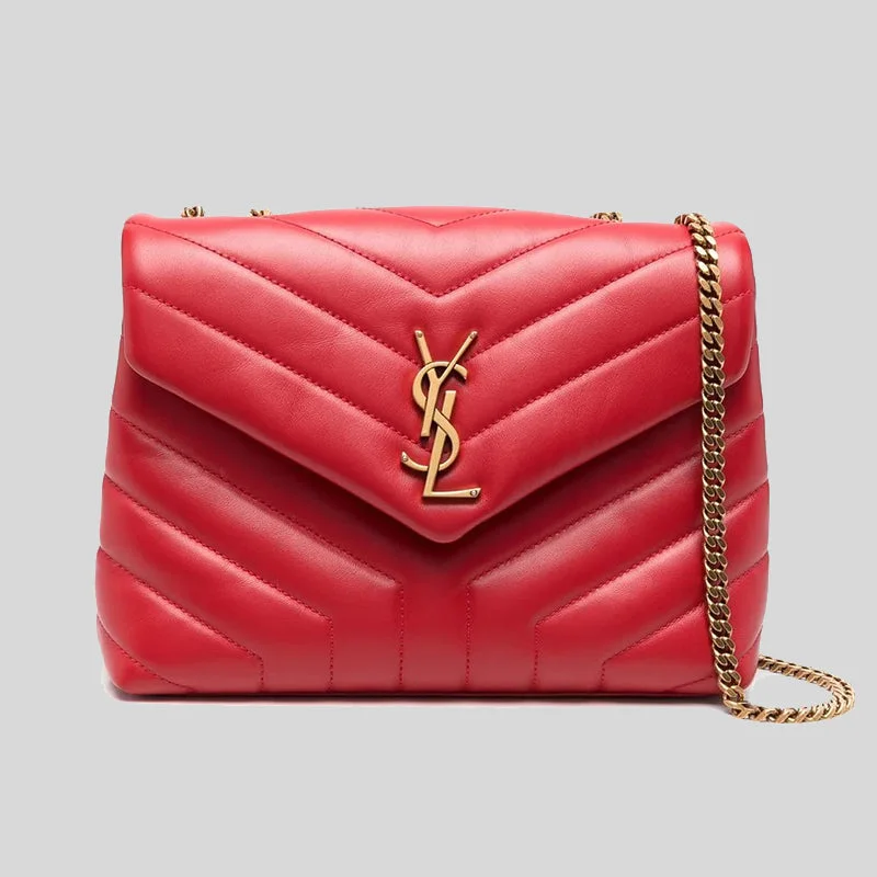 SAINT LAURENT YSL Loulou Small Chain Bag In Quilted "Y" Leather 494699DV727