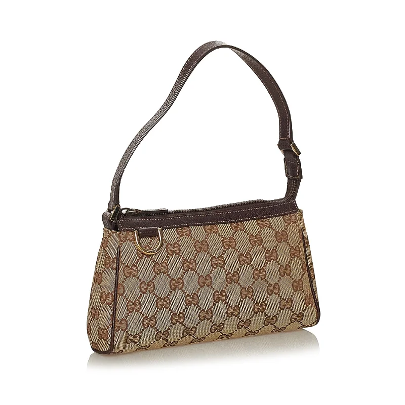 Gucci Abbey GG Canvas Baguette (28686)