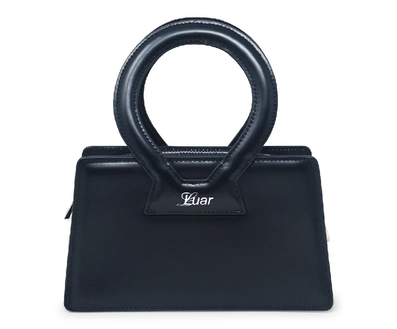 Luar Black Leather Handbag