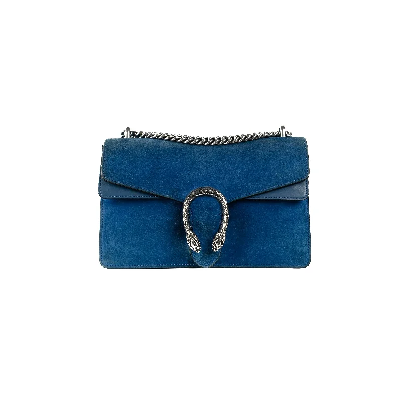 Gucci Small Dionysus Blue Suede