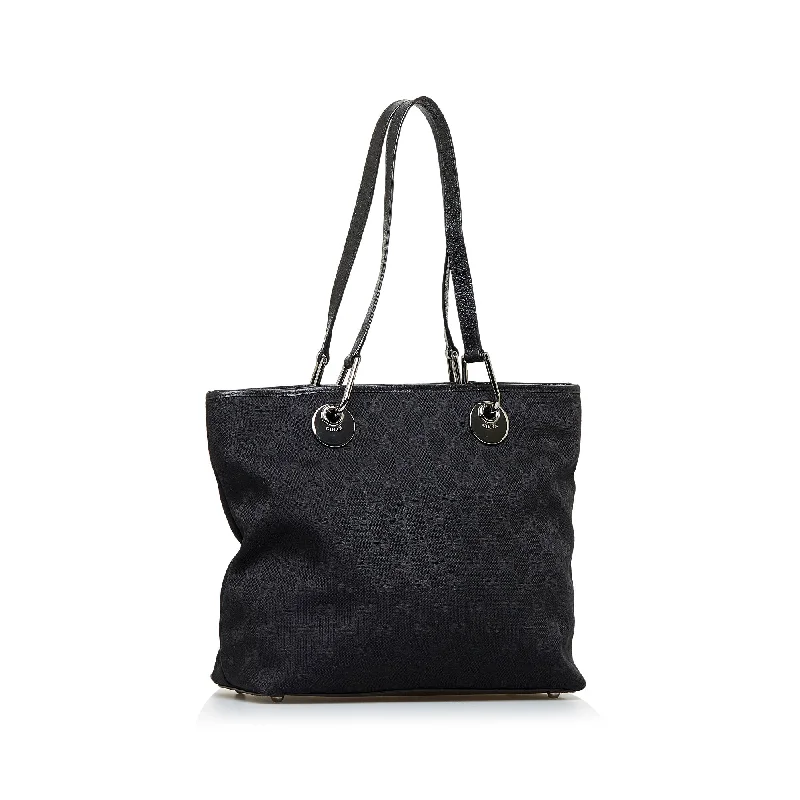 Black Gucci GG Canvas Eclipse Tote