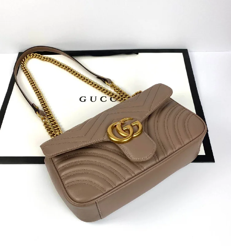 Gucci GG Marmont small cross-body bag flesh color