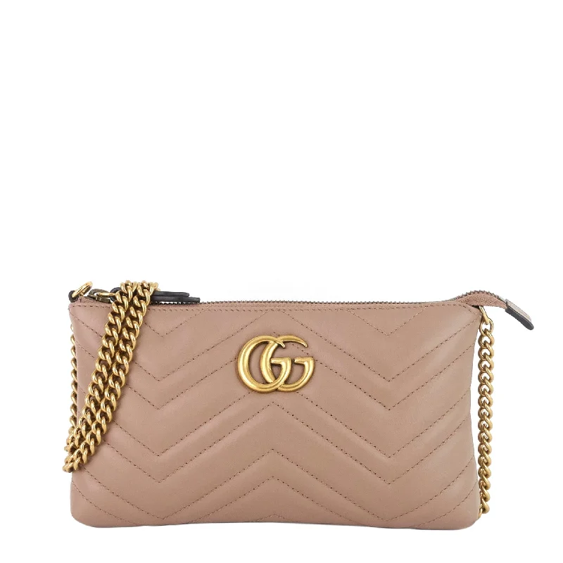 GG Marmont Mini Calfskin Leather Bag