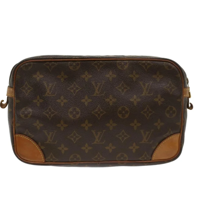 LOUIS VUITTON Monogram Compiegne 28 Clutch Bag M51845 LV  bs6798