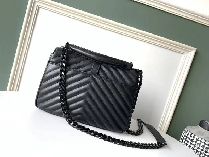 YSL College Medium Quilted leather Bag