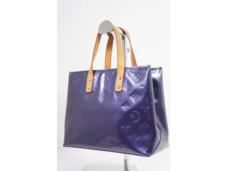 Authentic Pre-owned Louis Vuitton Vernis Indigo Blue Reade Pm Tote Bag Purse M91335 210135