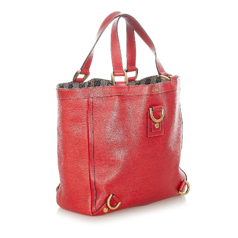 Gucci Abbey D-Ring Leather Tote Bag (21120)