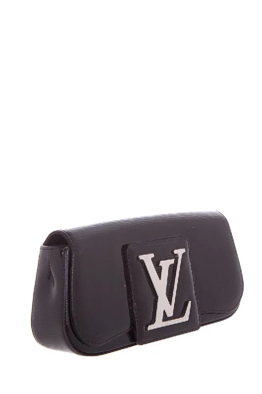 Louis Vuitton Sobe Black Patent Epi Leather Clutch