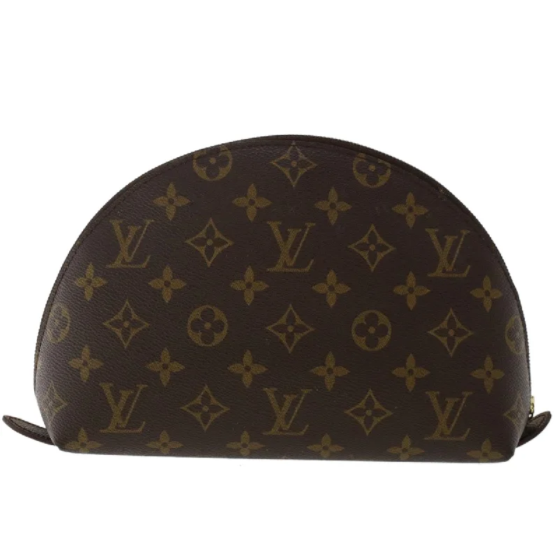 LOUIS VUITTON Monogram Trousse Demi Ronde Cosmetic Pouch M47520 LV  49212