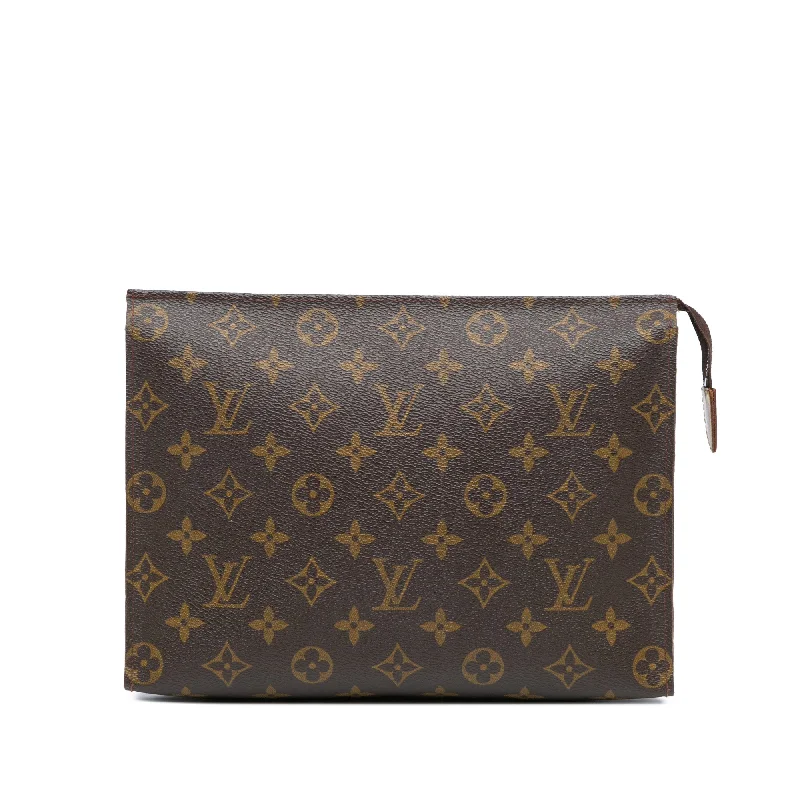 Brown Louis Vuitton Monogram Toiletry Pouch 26 Clutch Bag