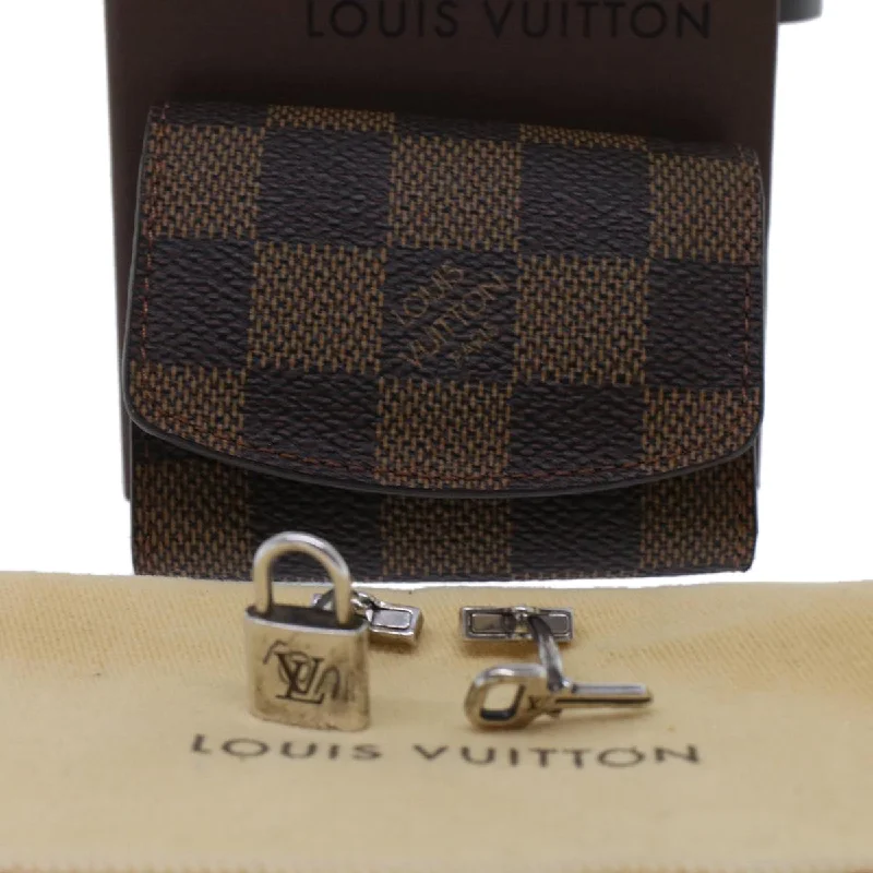 LOUIS VUITTON Damier Ebene Cuff Case Cuffs M64600 LV  48769