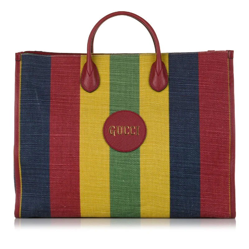 Gucci Baiadera Shopper Stripe Canvas