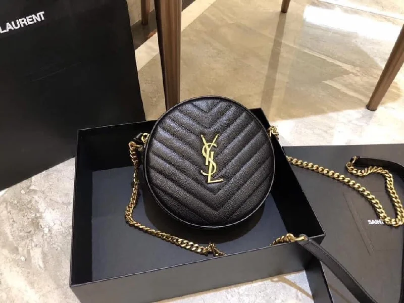 YSL Vinyle Round Camera Bag