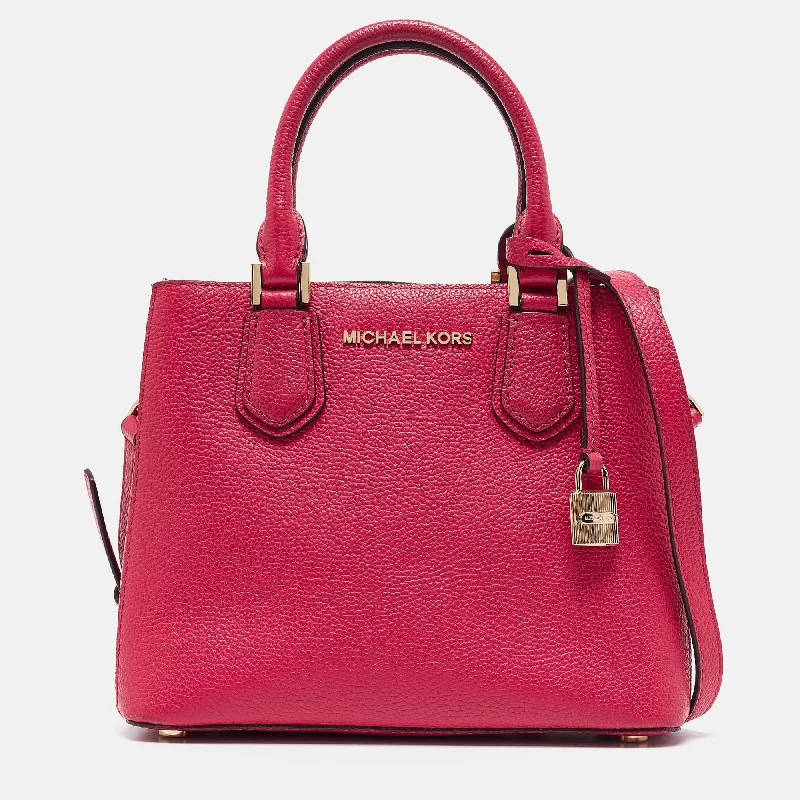 Pink Leather Adele Tote