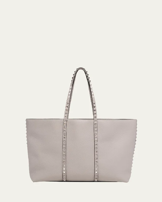 Rockstuds Leather Tote Bag