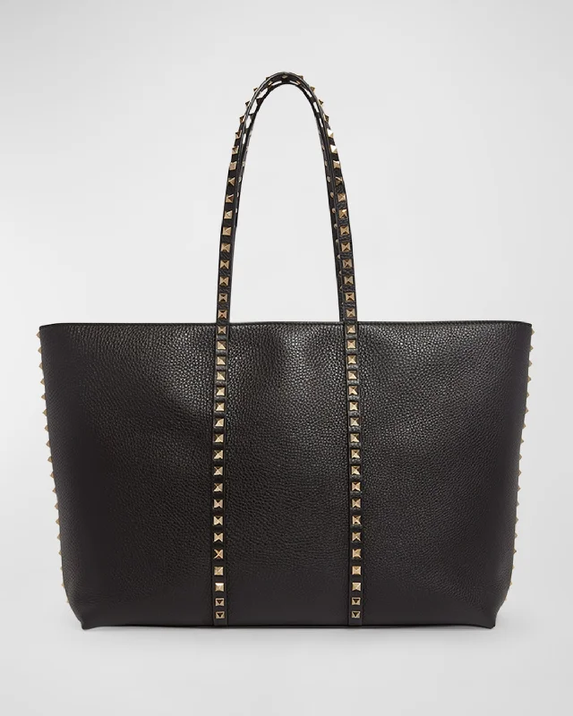 Rockstuds Leather Tote Bag