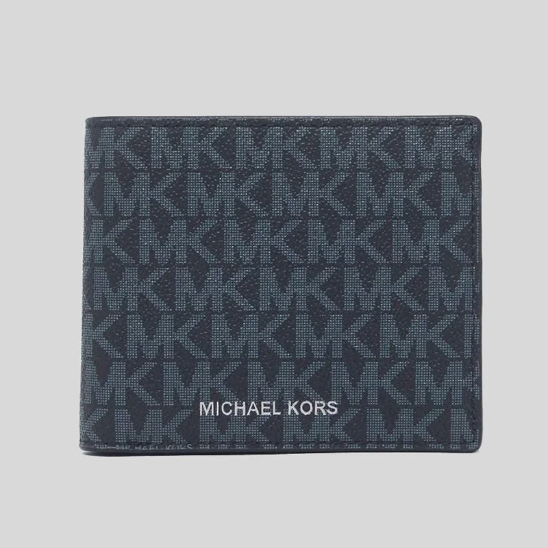 Michael Kors Cooper Billfold Wallet With Coin Pocket Admiral PL Blue 36U9LCRF3B