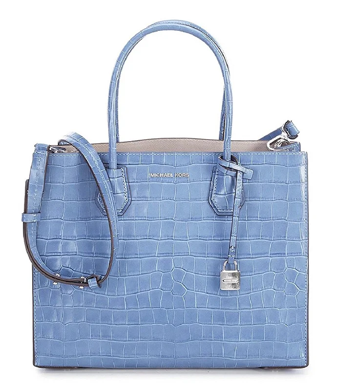 MICHAEL Michael Kors Studio Mercer Crocodile-Embossed Convertible Tote