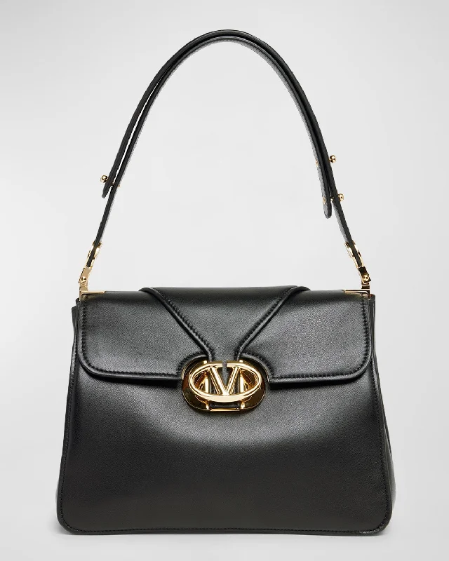 Medium VLOGO Leather Shoulder Bag