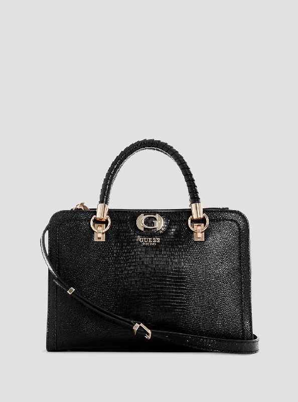 Black Orlina Satchel Bag