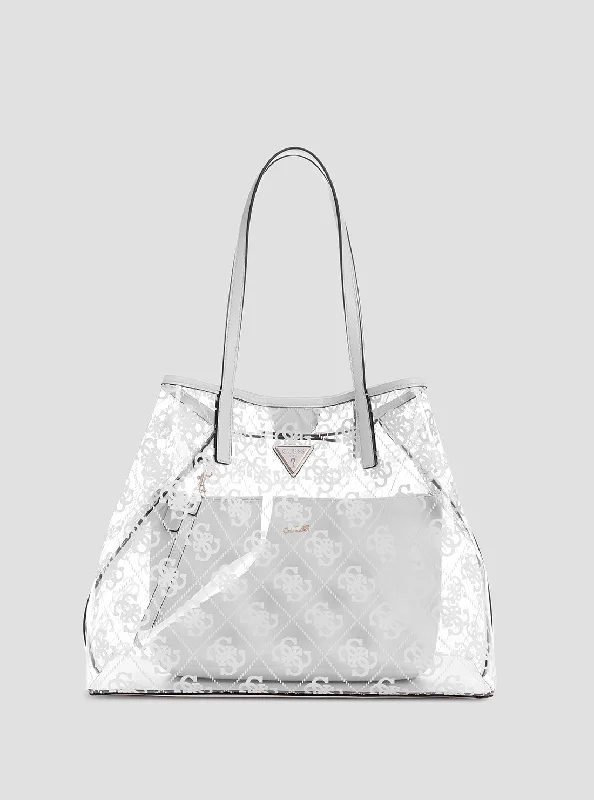 White Logo Tuana Tote Bag