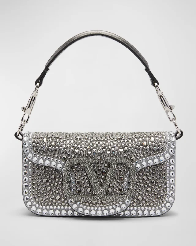 Loco Small Rhinestone Shoulder Bag