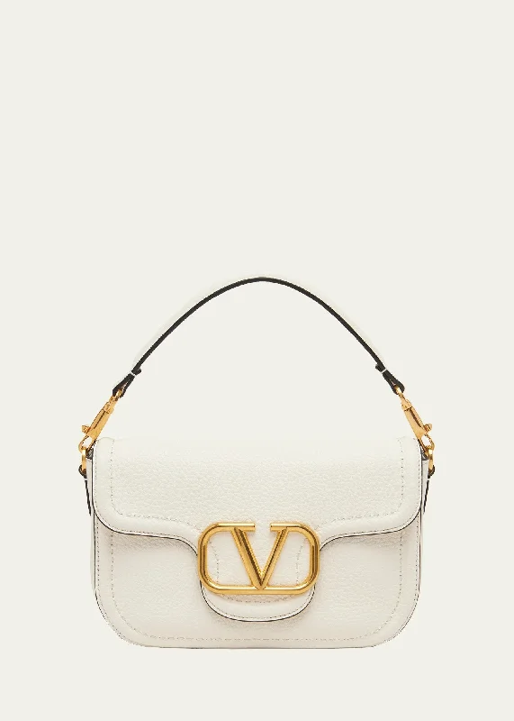 Loco VLOGO Flap Leather Shoulder Bag