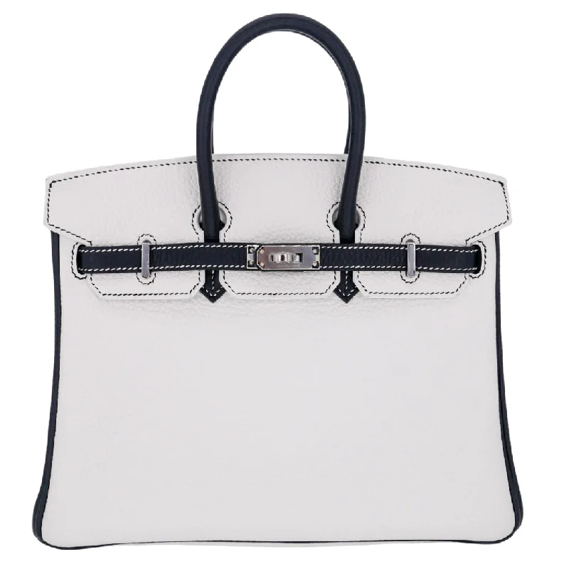 Hermès 25cm Birkin HSS Panda Black/White Clemence Leather Palladium Hardware