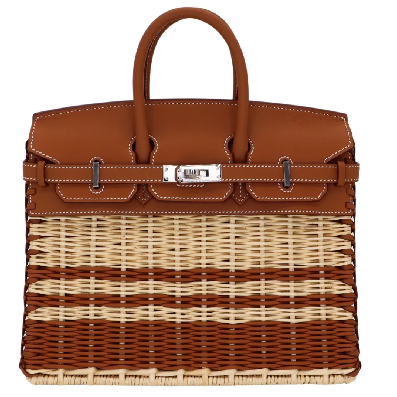 Hermès 25cm Birkin Picnic Striped Gold Swift PHW