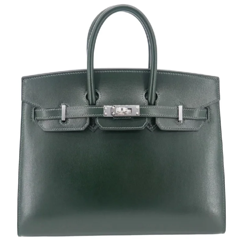 Hermès 25cm Birkin Sellier Vert Fonce Box Calf Palladium Hardware