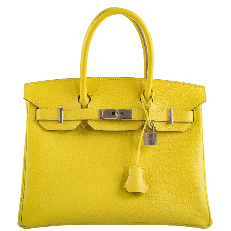 Hermès Birkin 30 Lime Epsom with Palladium Hardware - 2019, D