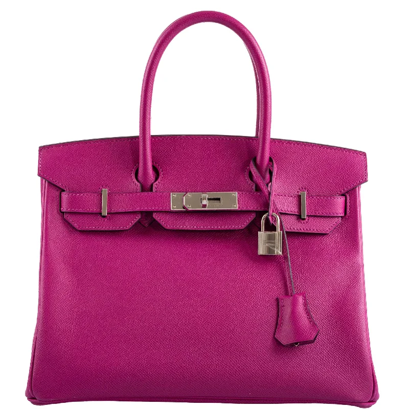 Hermès Birkin 30 Rose Pourpre Epsom with Palladium Hardware - 2018, C