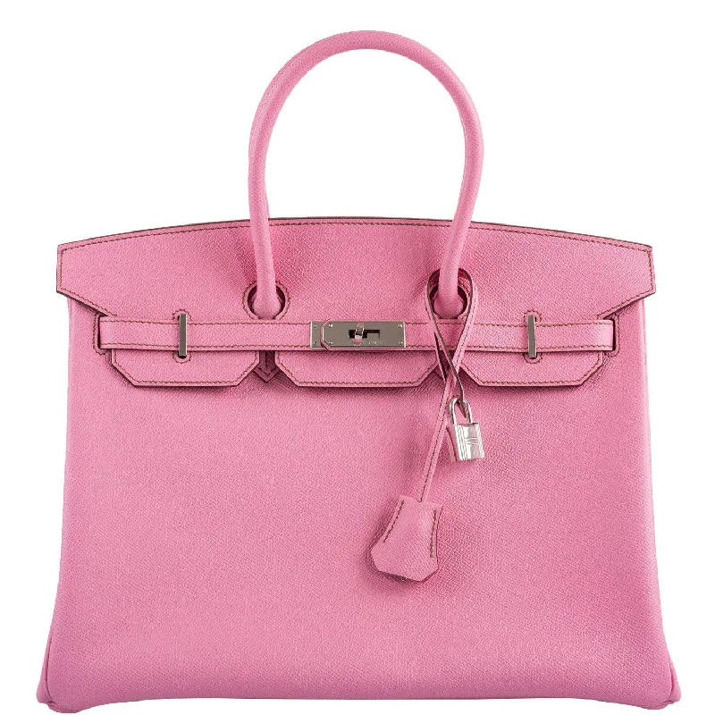 Hermès Birkin 35 HSS 5P Bubblegum Epsom with Palladium Hardware - 2012, P Square