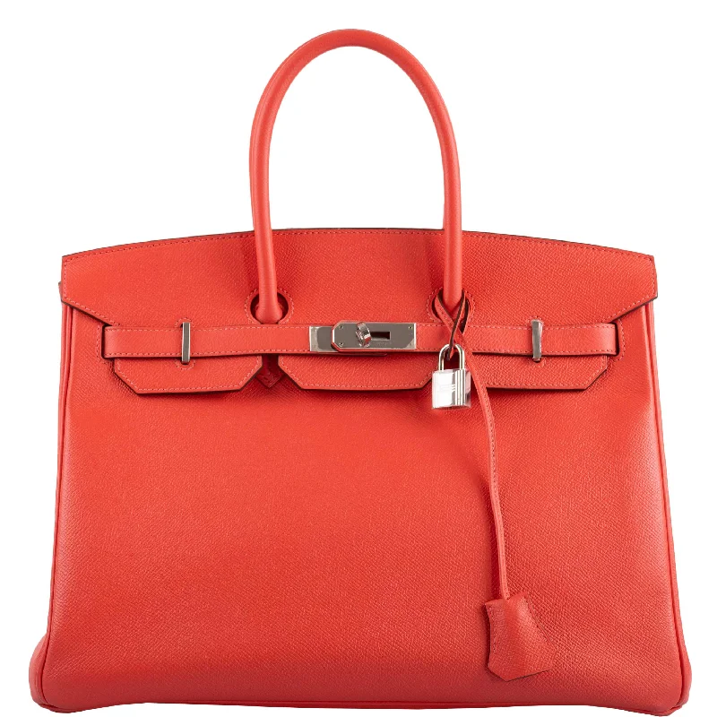 Hermès Birkin 35 Rose Jaipur Epsom Palladium Hardware - 2015, T