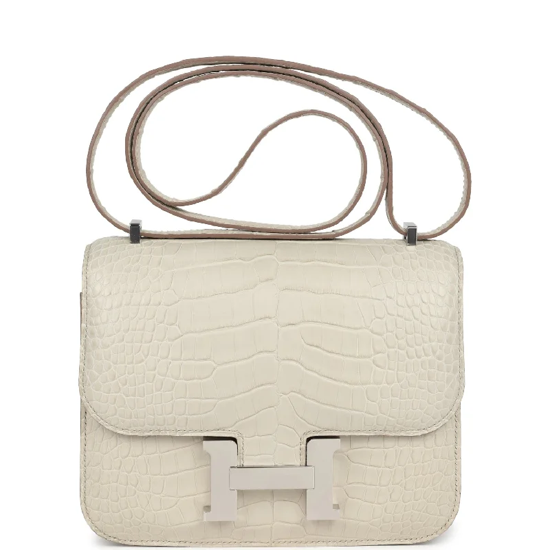 Hermes Constance 18 Beton Matte Alligator Palladium Hardware