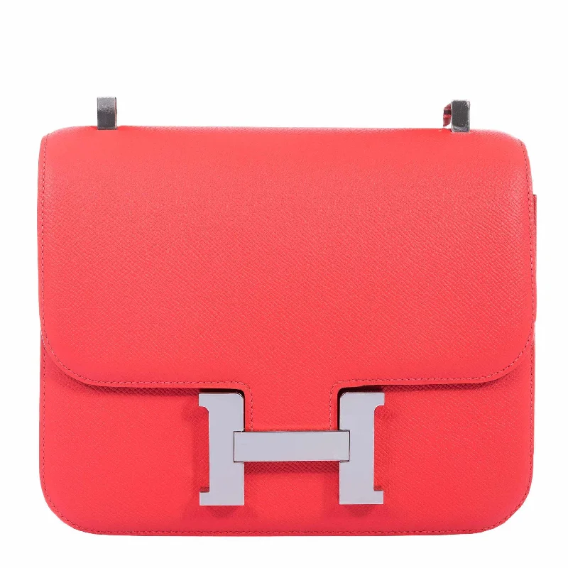 Hermès Constance 24 Rose Jaipur Epsom Palladium Hardware