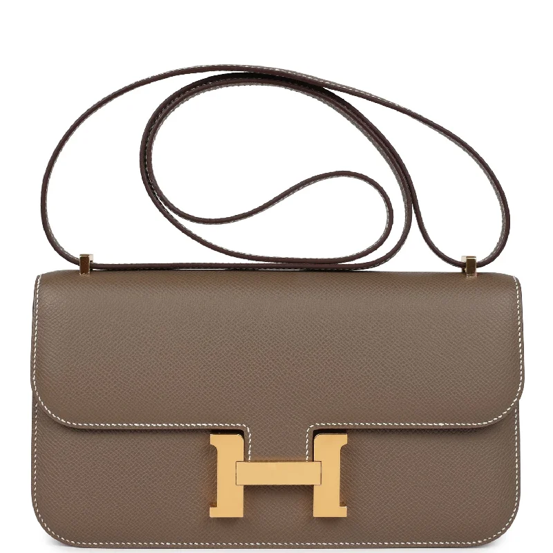 Hermes Constance Elan Etoupe Epsom Gold Hardware