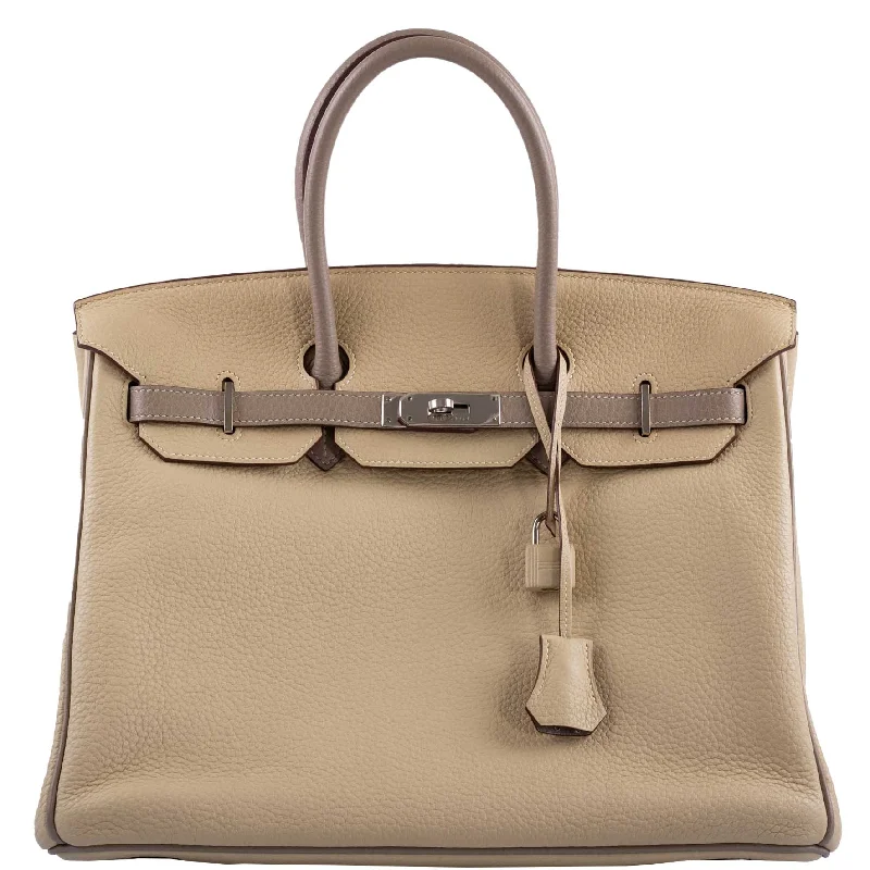 Hermès HSS Birkin 35 Parchemin & Etoupe Epsom with Palladium Hardware - 2010, N Square