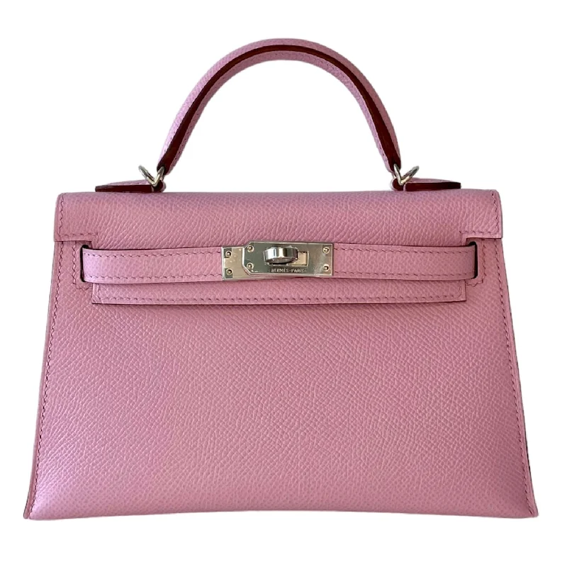 Hermès Kelly 20 Mauve Sylvester Epsom Palladium Hardware