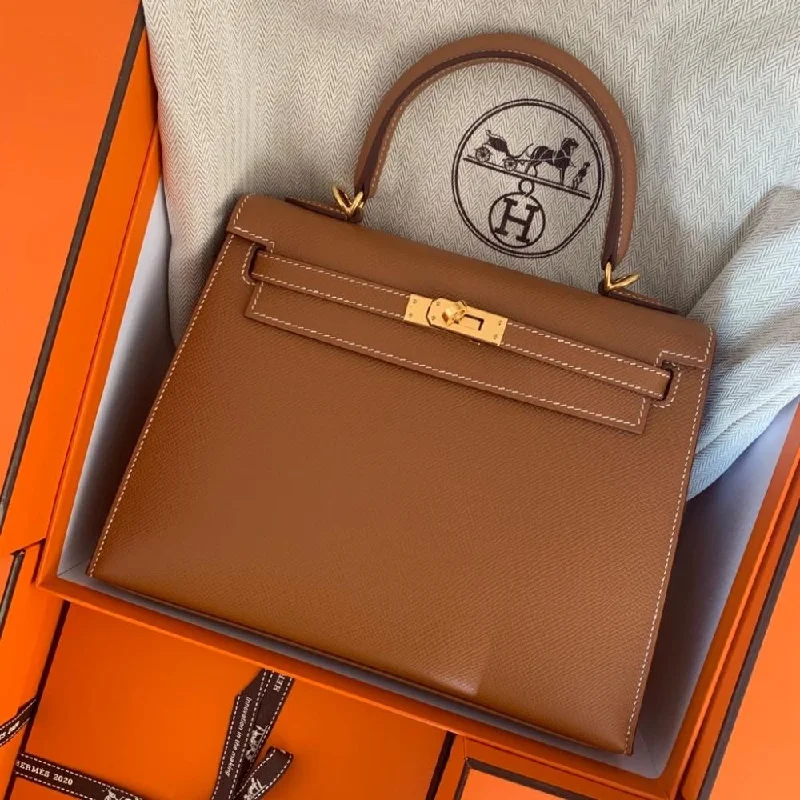 Hermès Kelly 25 Gold Sellier Epsom Gold Hardware GHW