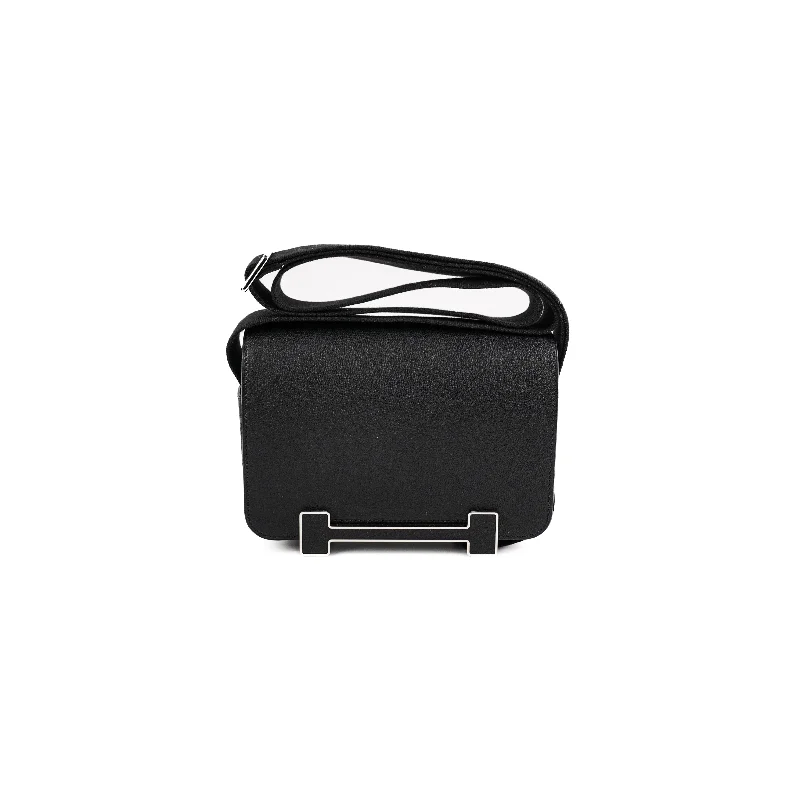 Hermes Geta Chevre Mysore Noir - B Stamp