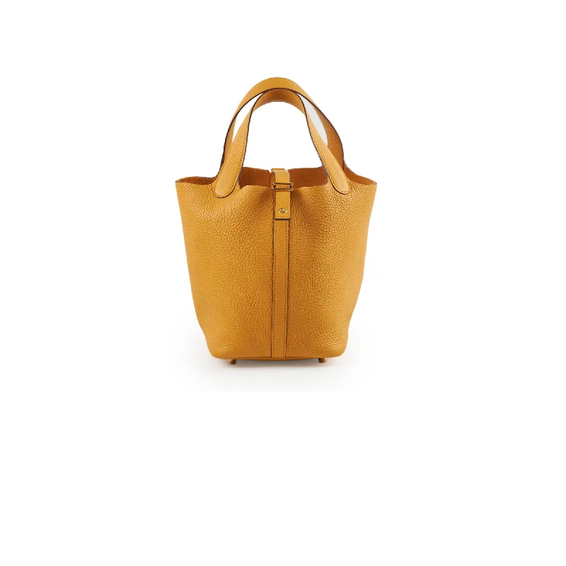 Hermes 18 Picotin Jaune Amber Y Stamp 2020