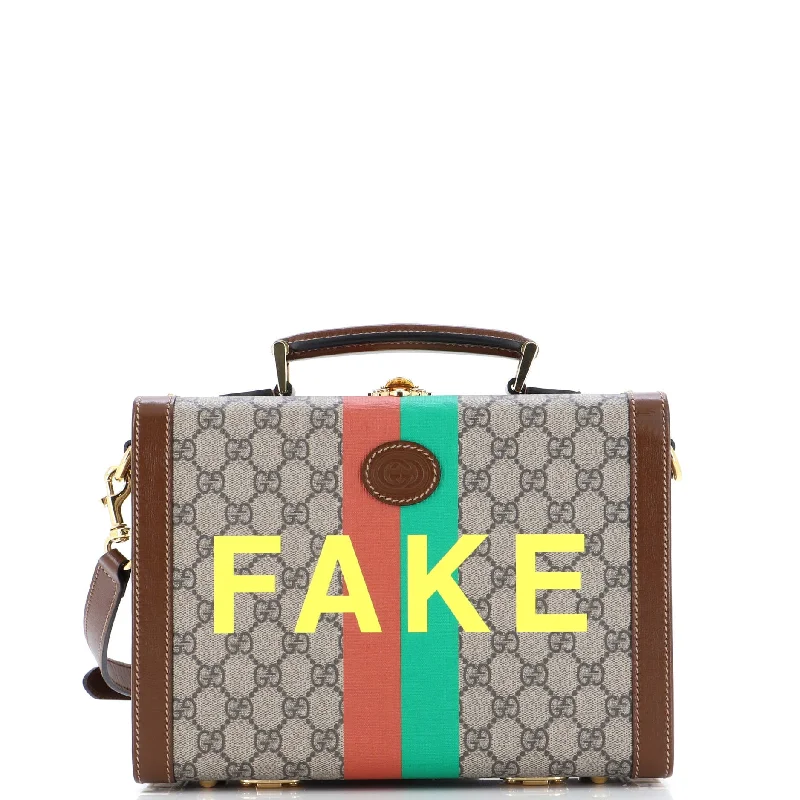 Fake/Not Beauty Case Printed GG Coated Canvas